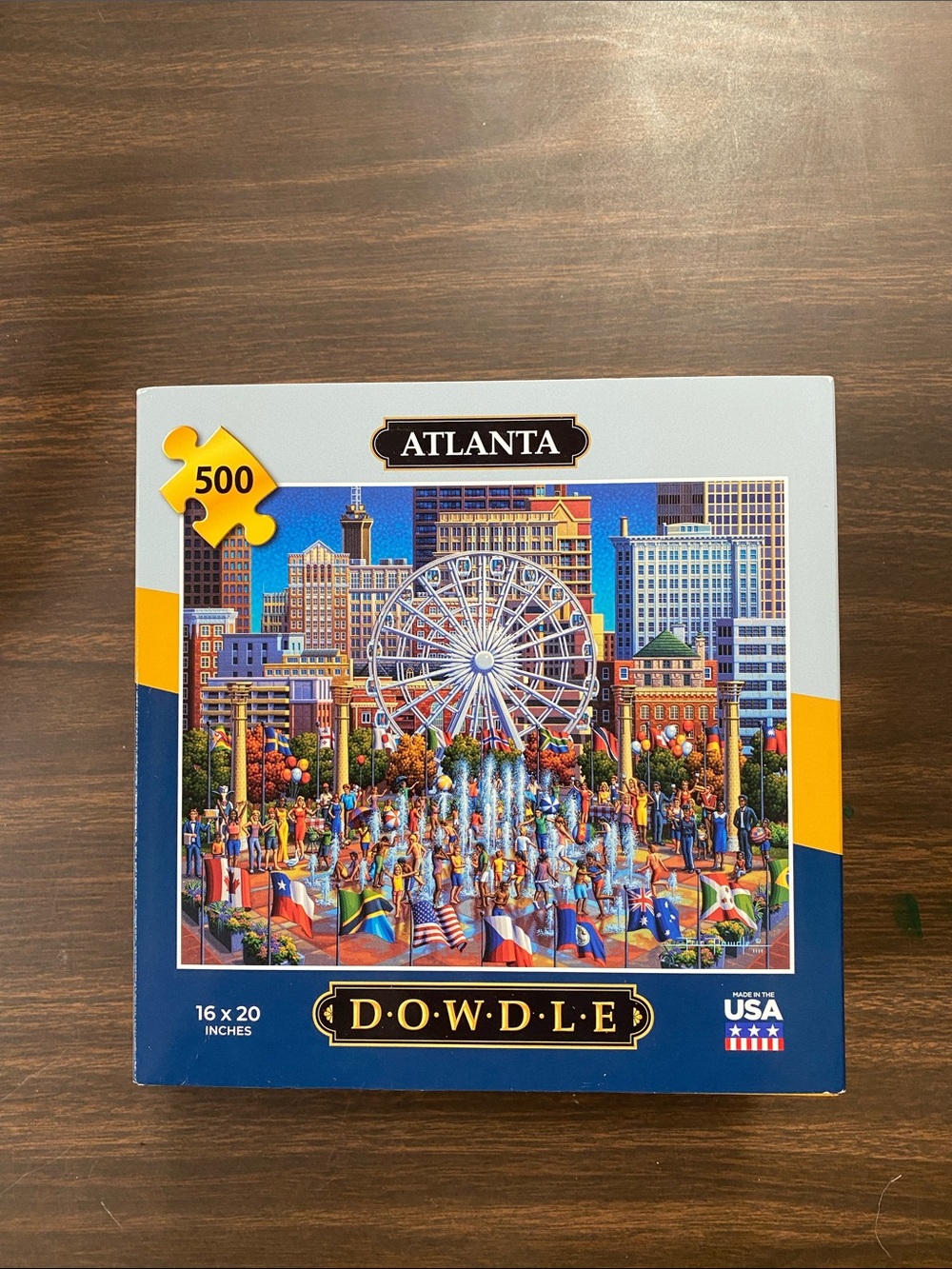 NEW Dowdle Folk Art Atlanta 500-Piece Jigsaw Puzzle USA